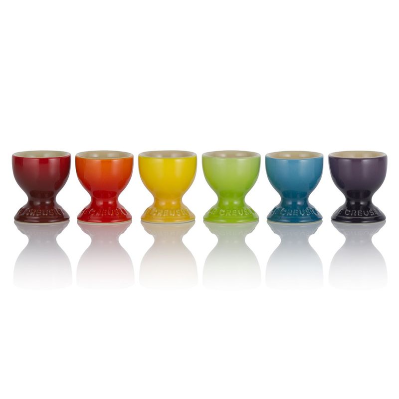LE CREUSET - Set x6 Tazas Para Huevos Arco Iris