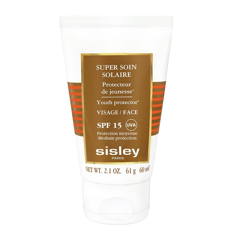 SISLEY PARIS - Protector Solar Sisley Super Soin Solaire Visage SPF 15 Todo Tipo de Piel 60 ml