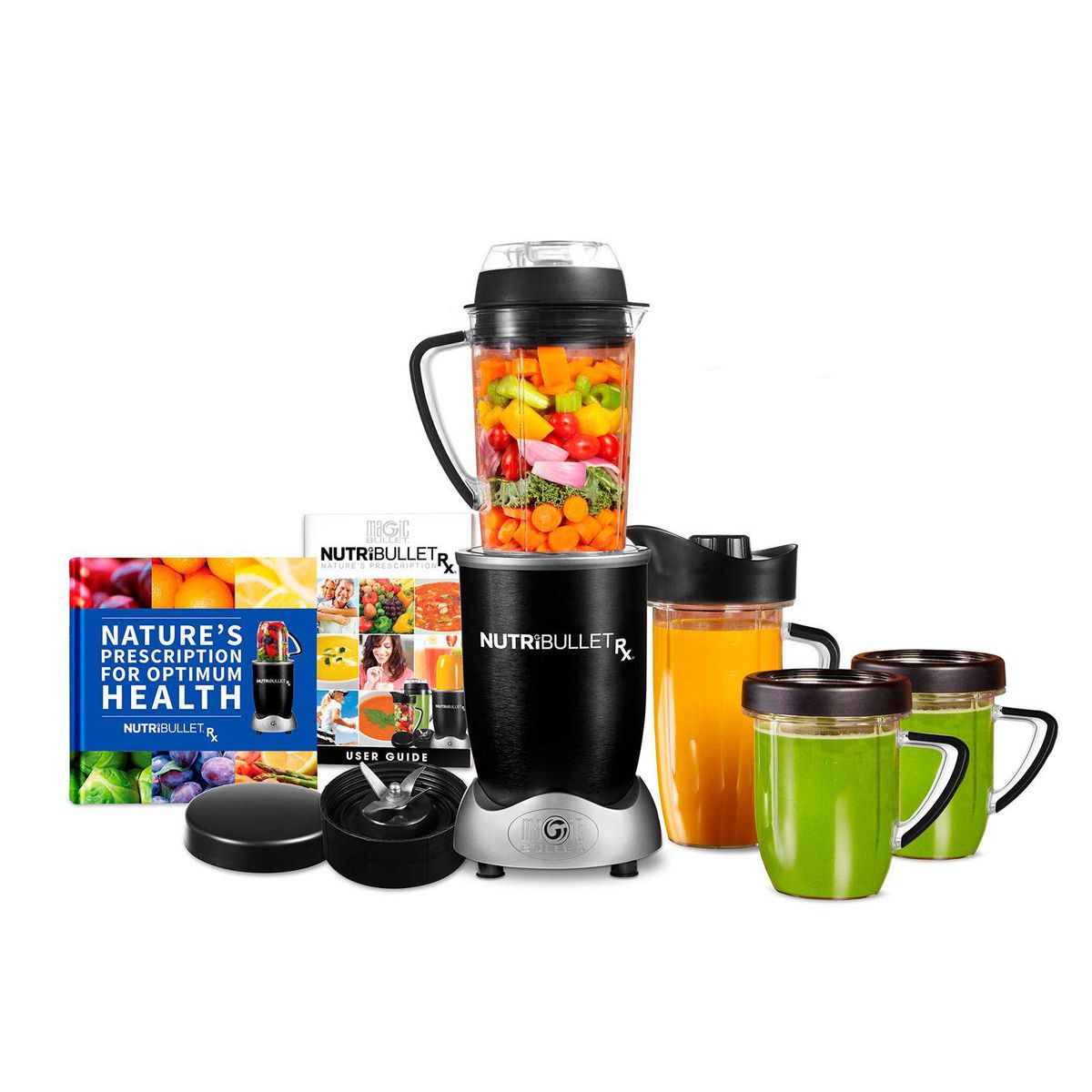 NUTRIBULLET - Licuadora Personal Nutribullet RX con Ciclo de Calentamiento 1700W | Recipiente de Plástico de 1,3 Lt