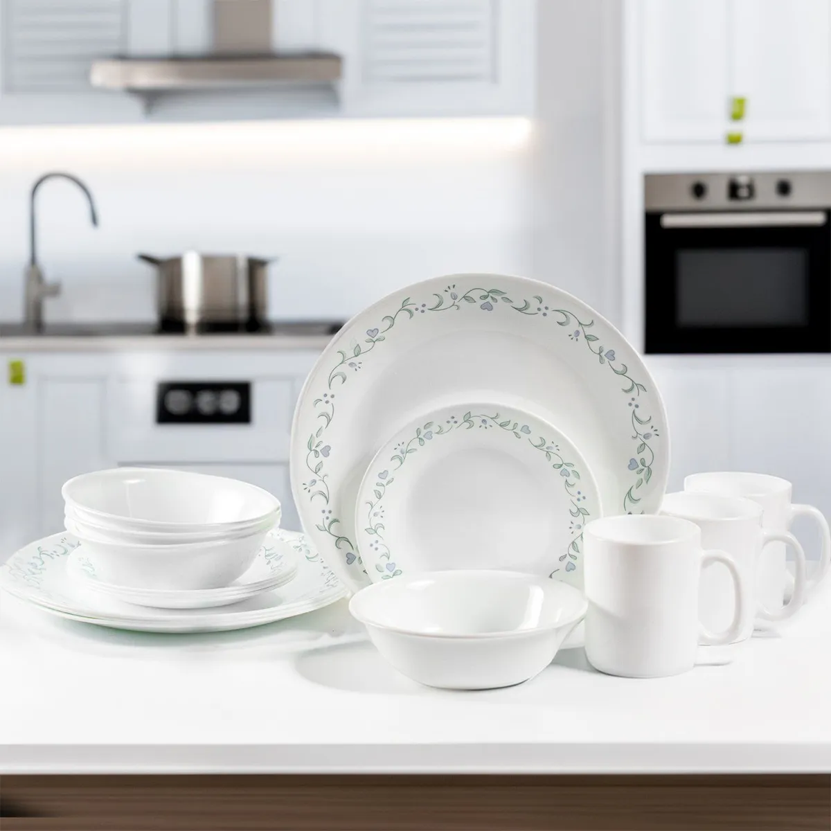 CORELLE - Vajilla Corelle: 4 Puestos 16 piezas Country Cottage