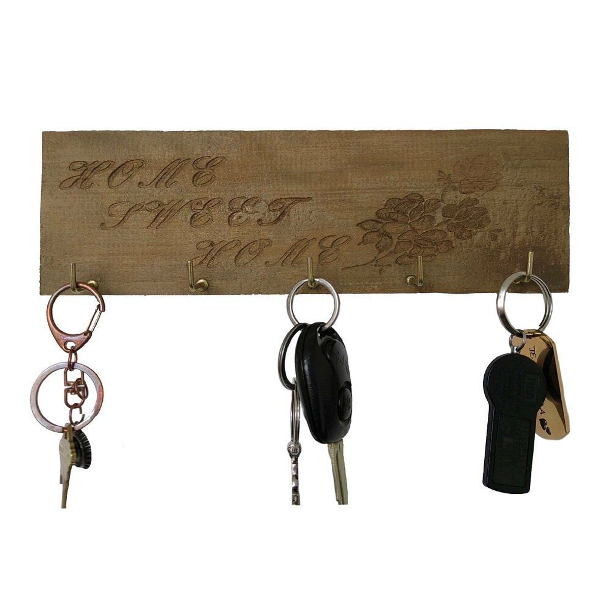 BANZAY - Porta Llaves Pared Madera Home Vintage