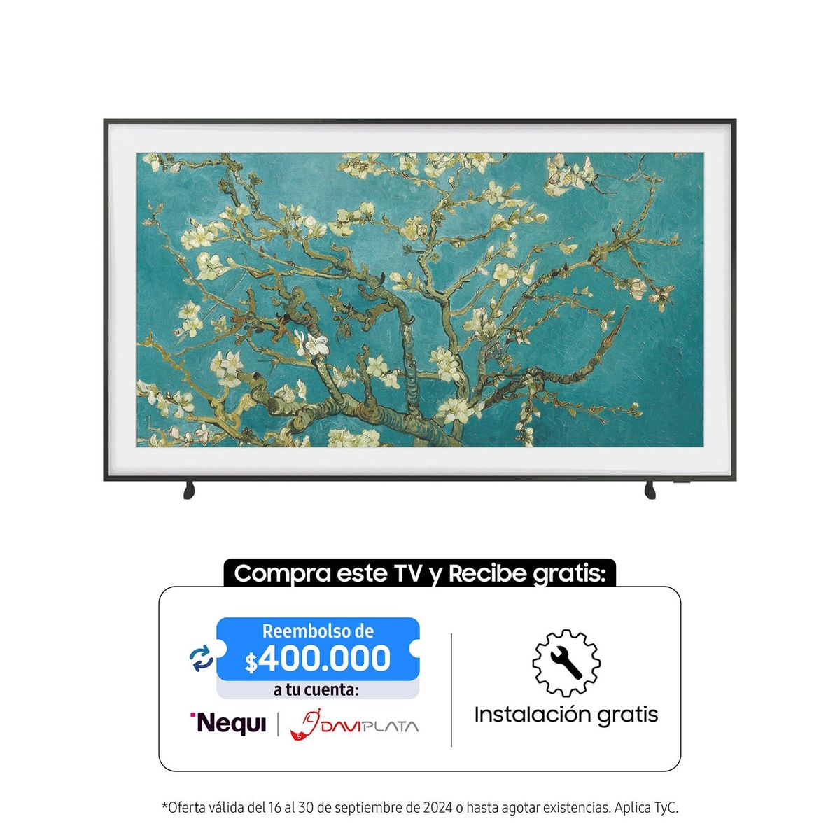 SAMSUNG - Televisor Samsung 75 pulgadas QLED THE FRAME Smart TV