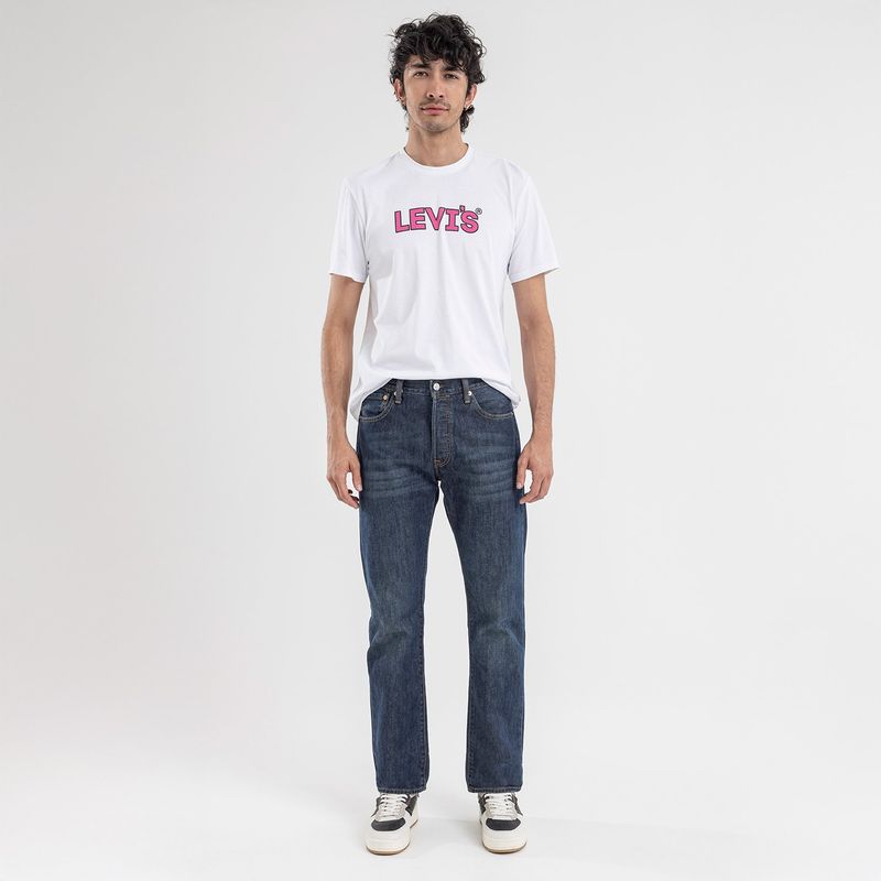 LEVIS - Jean 5 Bolsillos para Hombre Recto 501 Largo 32 Levis