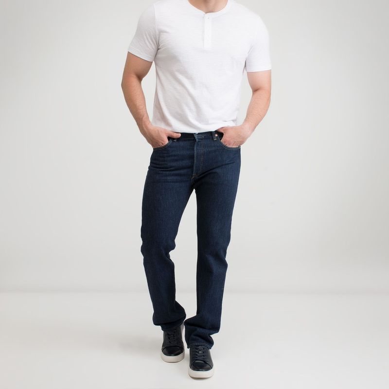 LEVIS - Jean 5 Bolsillos para Hombre Recto 501 Largo 32 Levis