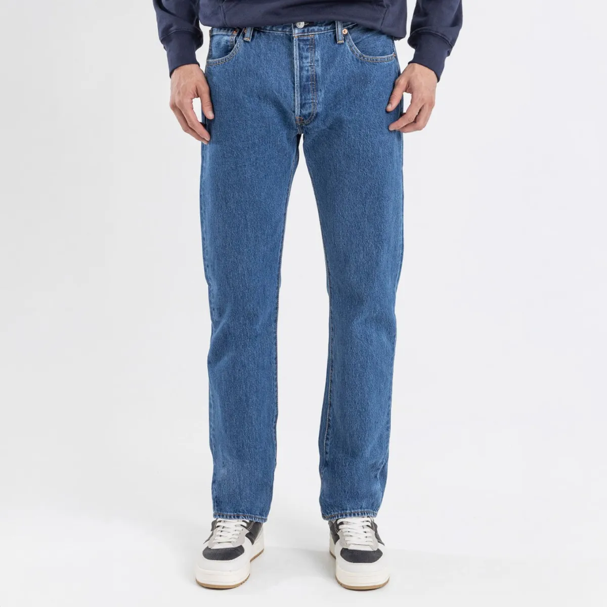 LEVIS - Jean 5 Bolsillos para Hombre Recto 501 Largo 32 Levis