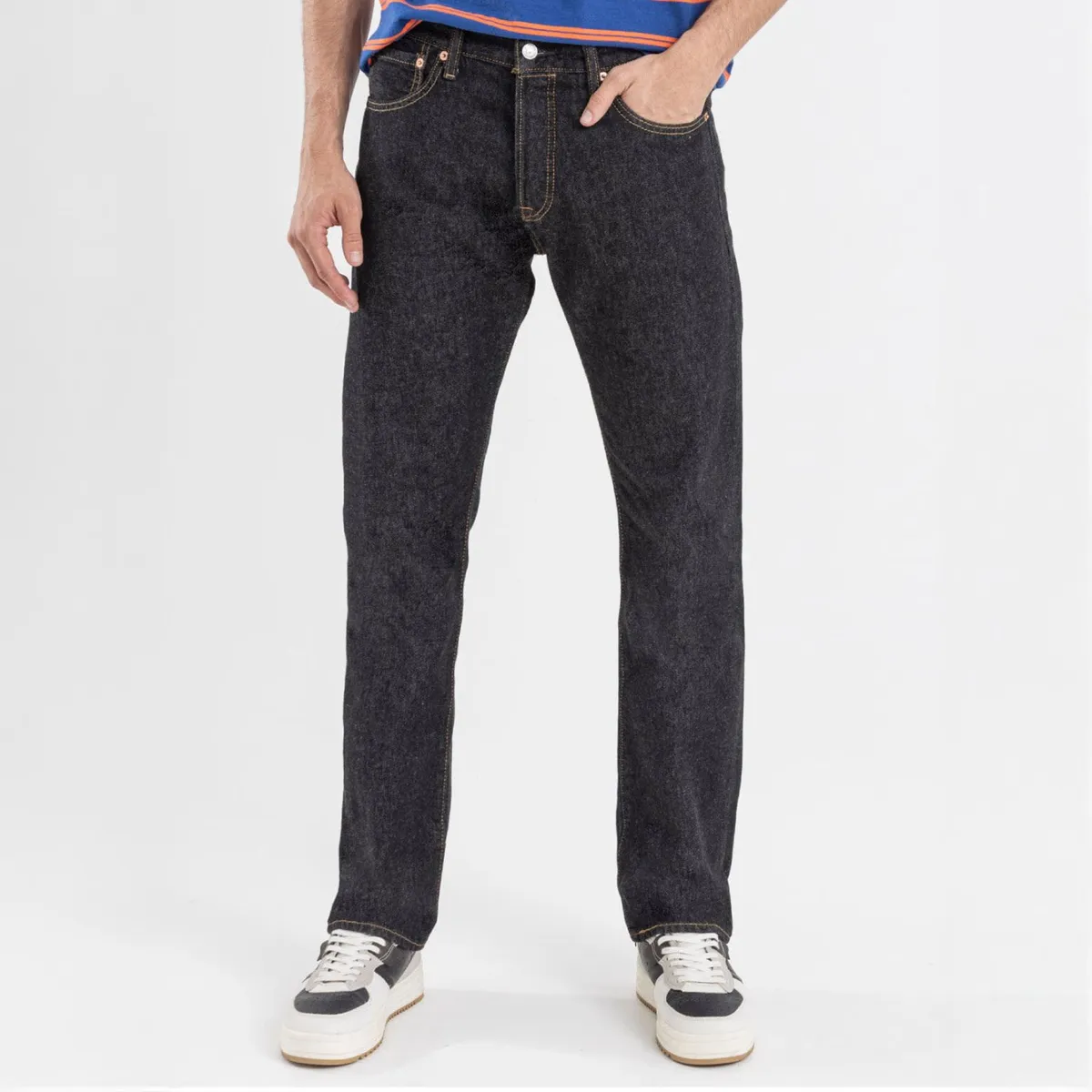 LEVIS - Jean 5 Bolsillos para Hombre Recto 501 Largo 32 Levis