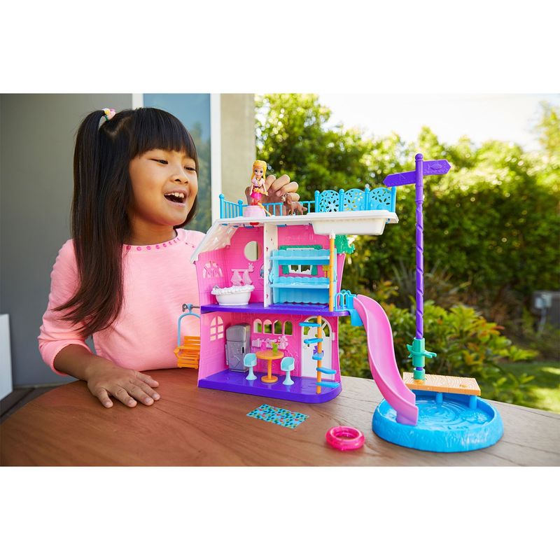 Juguete Casa De Vacaciones Polly Pocket Juegos De NiÃ±as Polly