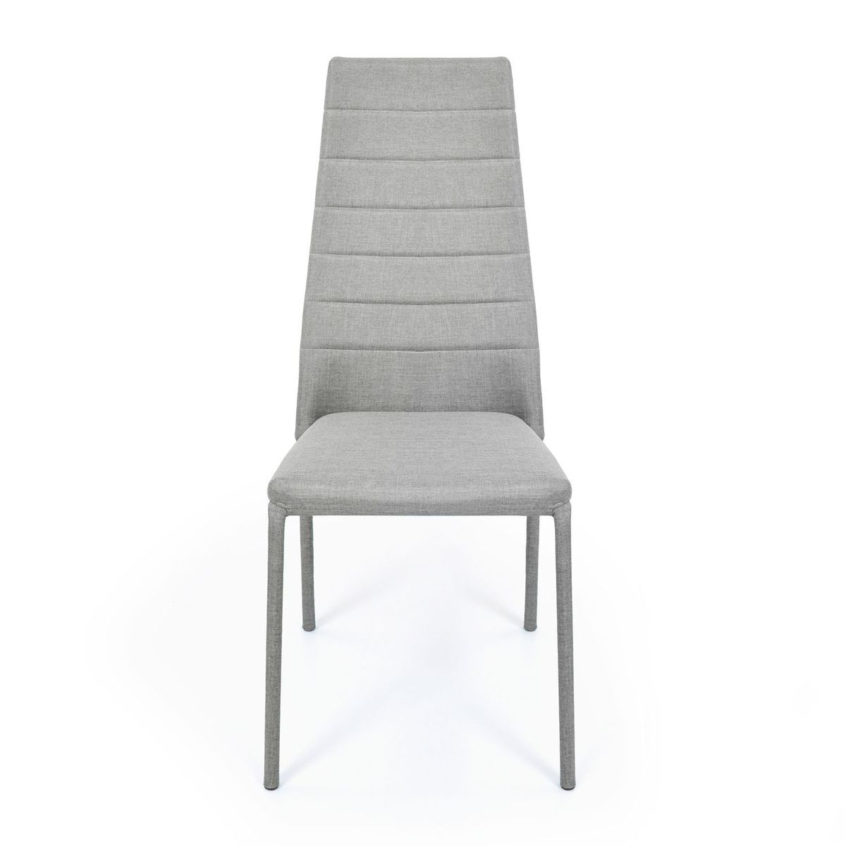 MICA - Silla de Comedor Moderna en Microfibra Gris (Incluye 1 Silla) Mica