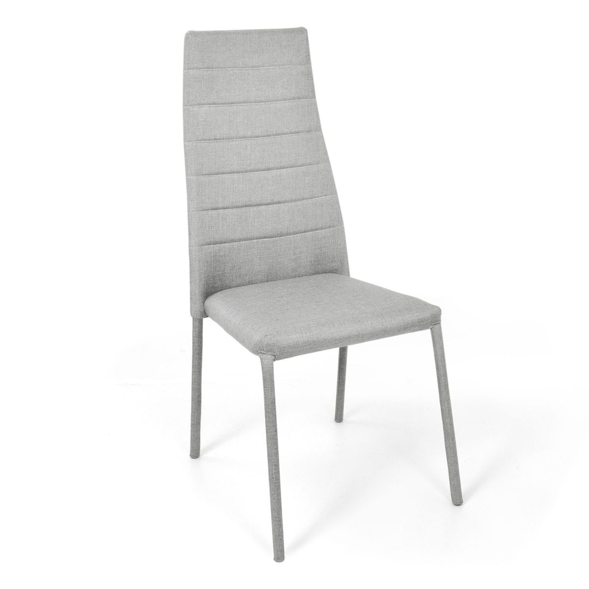 MICA - Silla de Comedor Moderna en Microfibra Gris (Incluye 1 Silla) Mica