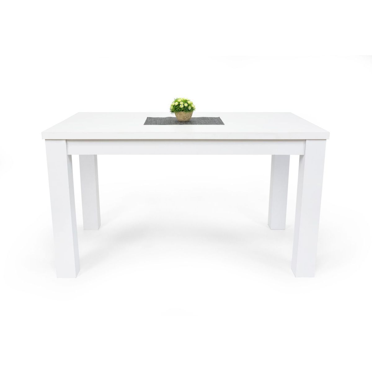 HOGAR VENECIA - Mesa de Comedor Moderna para 6 personas en Melamina Rectangular Mica