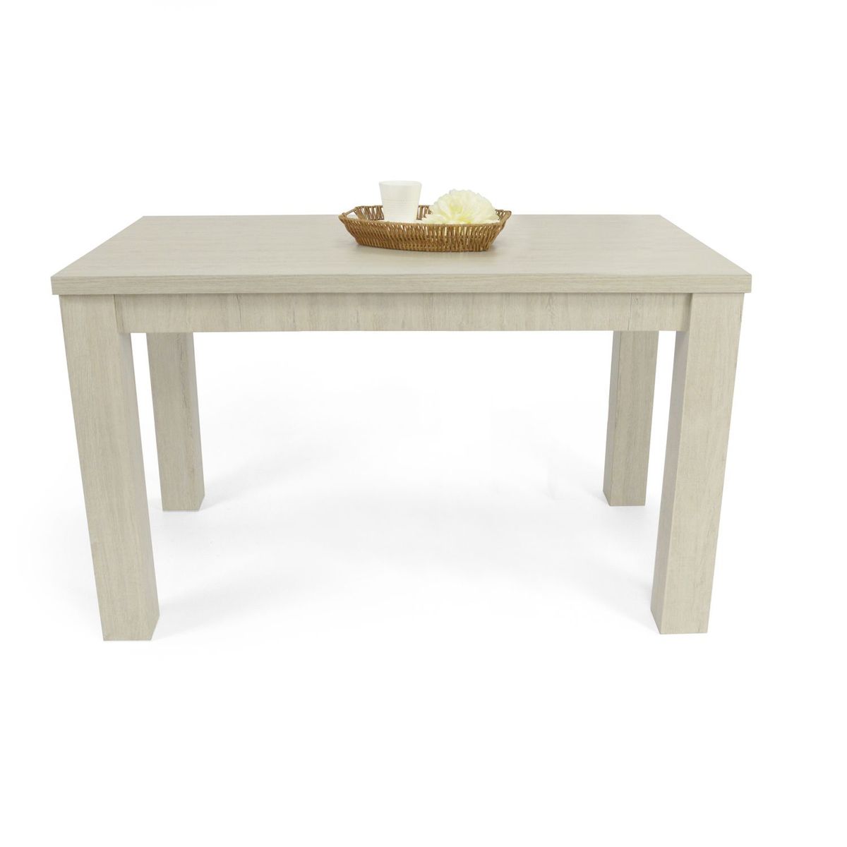 MICA - Mesa de Comedor Moderna para 6 personas en Melamina Rectangular Mica