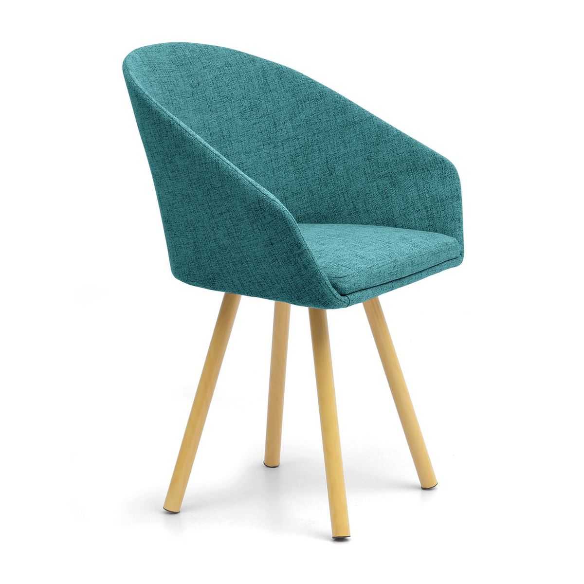 MICA - Silla de Comedor Moderna en Tela Verde (Incluye 1 Silla) Mica