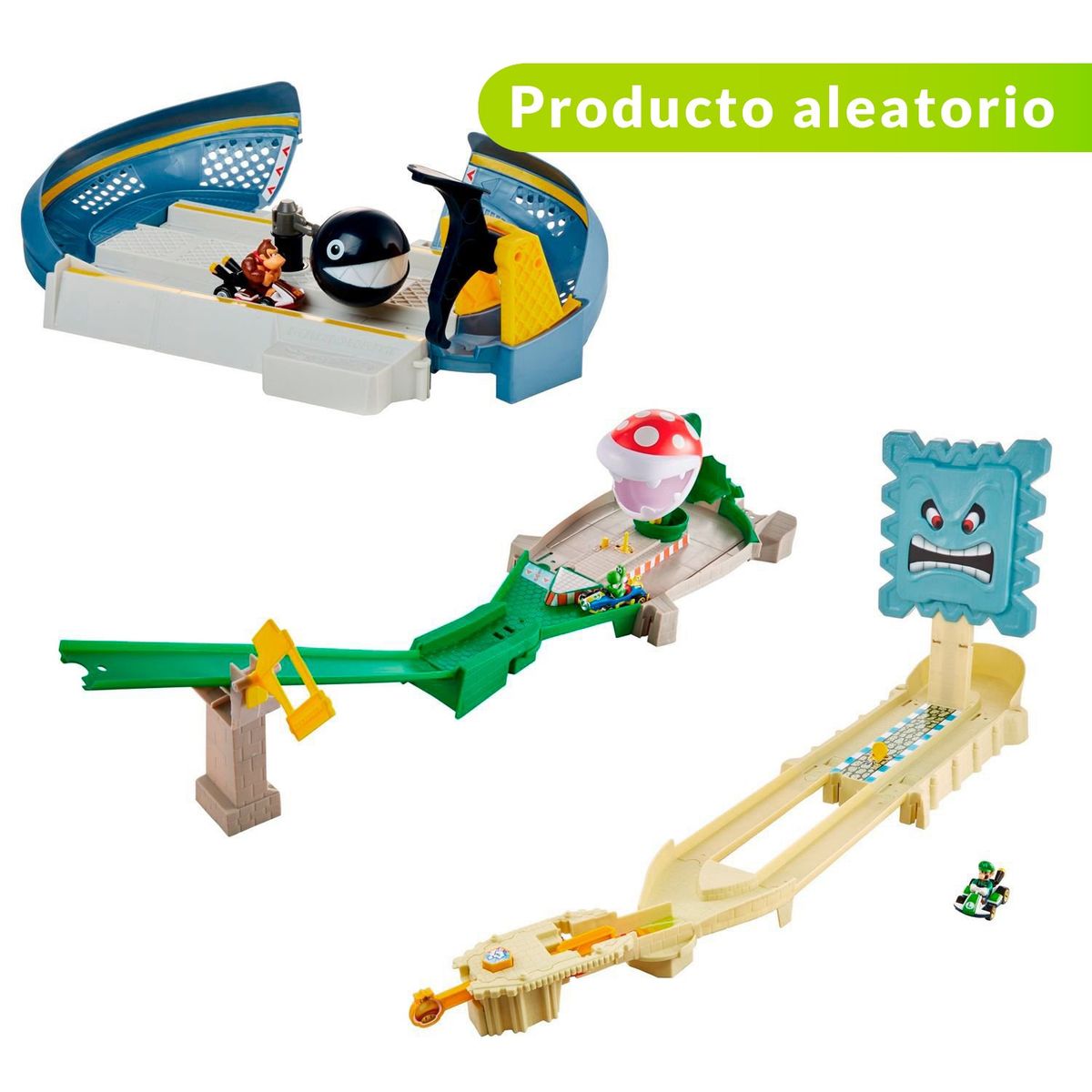 HOT WHEELS - Set de Juego Hot Wheels Mario Kart Pistas de Niveles, Surido: Producto Aleatorio