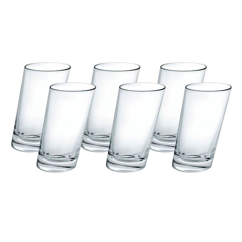 BORGONOVO - Vaso de vidrio alto Borgonovo: 6 piezas