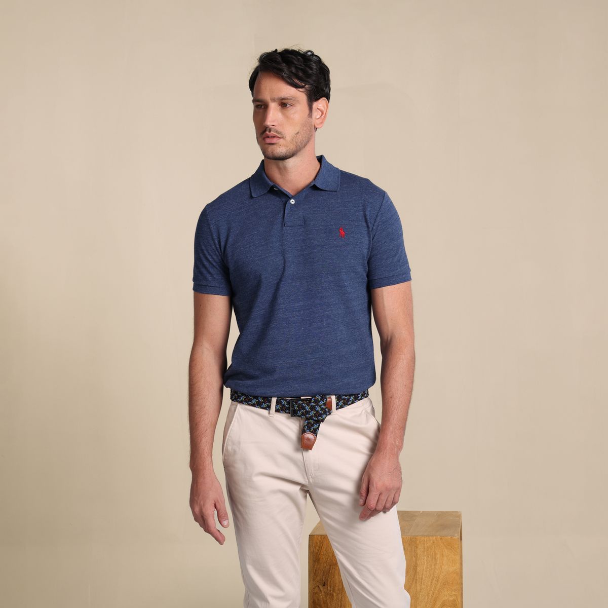 POLO RALPH LAUREN - Camiseta Polo Hombre Manga Corta Custom Slim Fit Polo Ralph Lauren