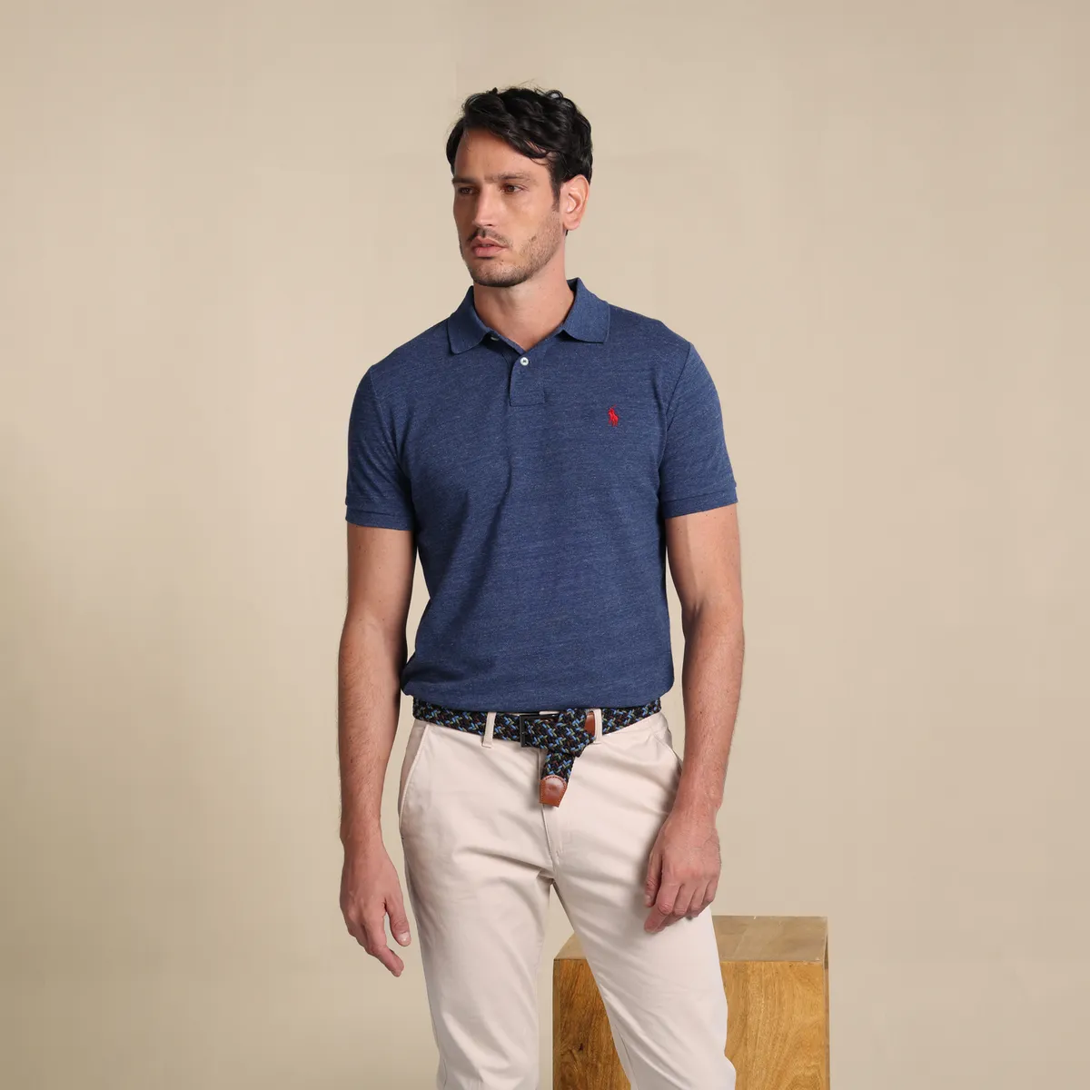 POLO RALPH LAUREN - Camiseta Polo Hombre Manga Corta Custom Slim Fit Polo Ralph Lauren