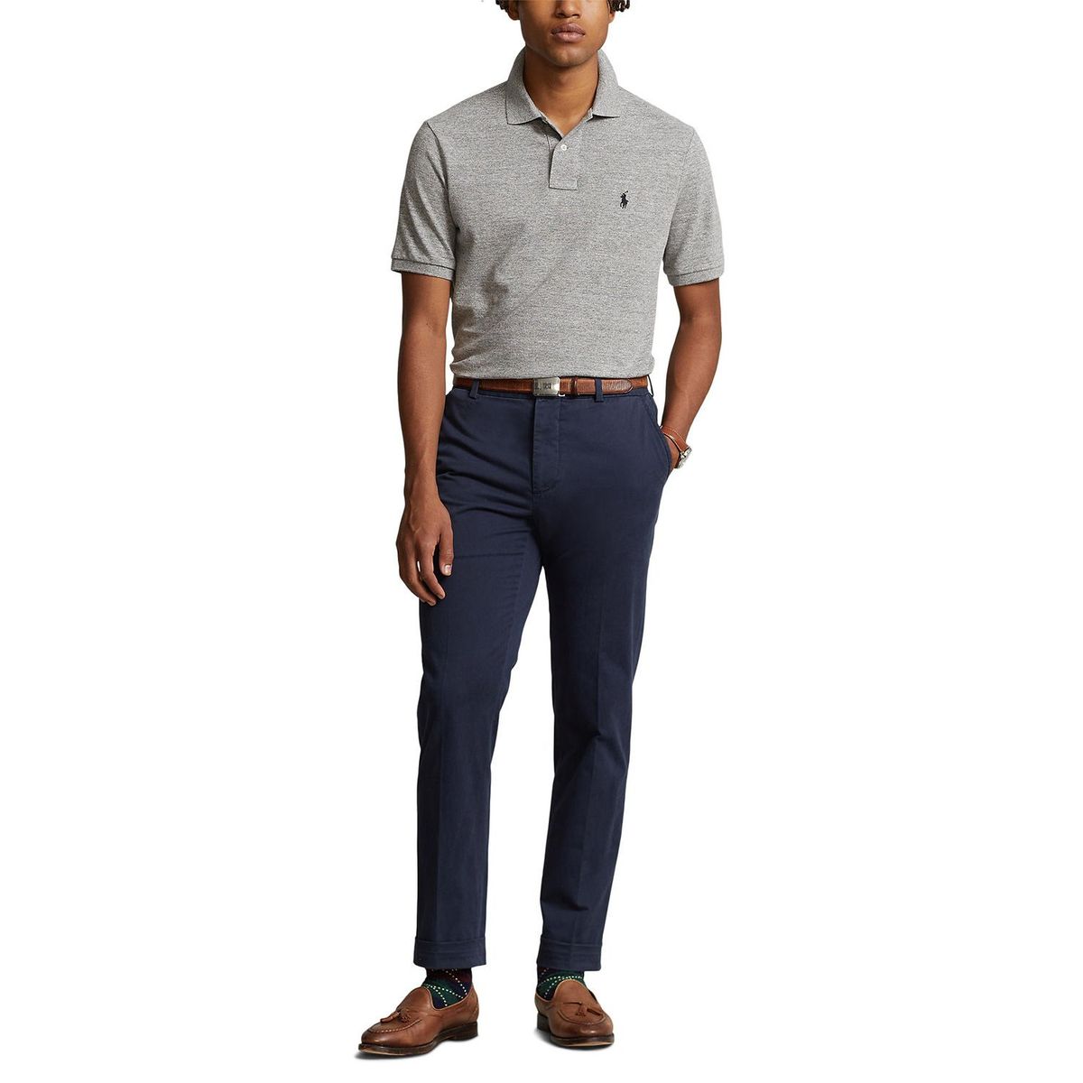 POLO RALPH LAUREN - Camiseta Polo Hombre Manga Corta Custom Slim Fit Polo Ralph Lauren