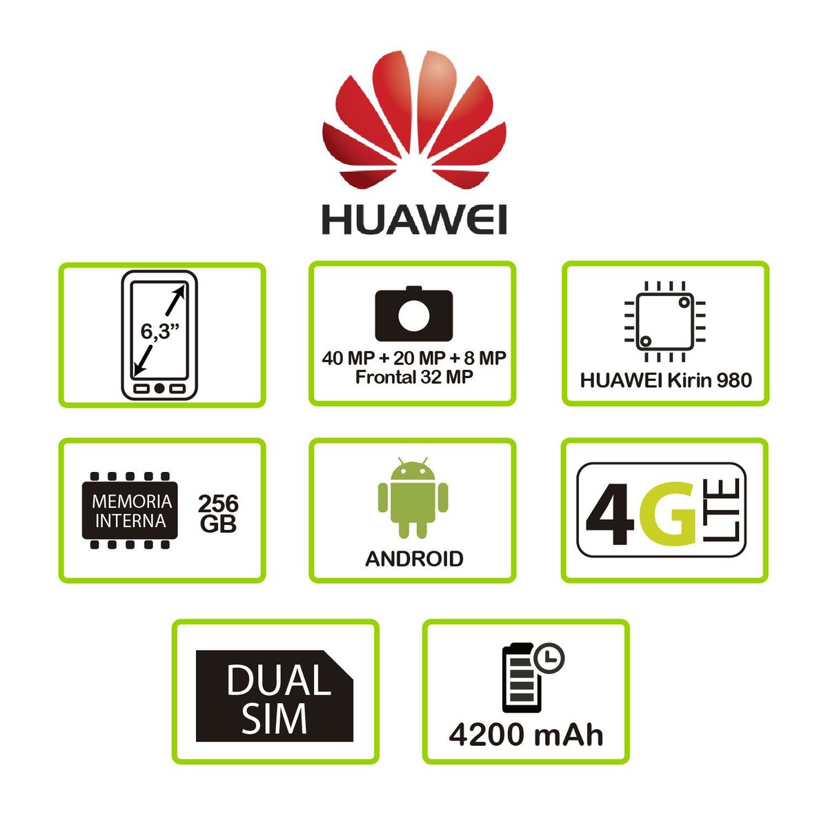 HUAWEI - Celular Huawei P30 PRO 256 GB + Huawei watch GT Active