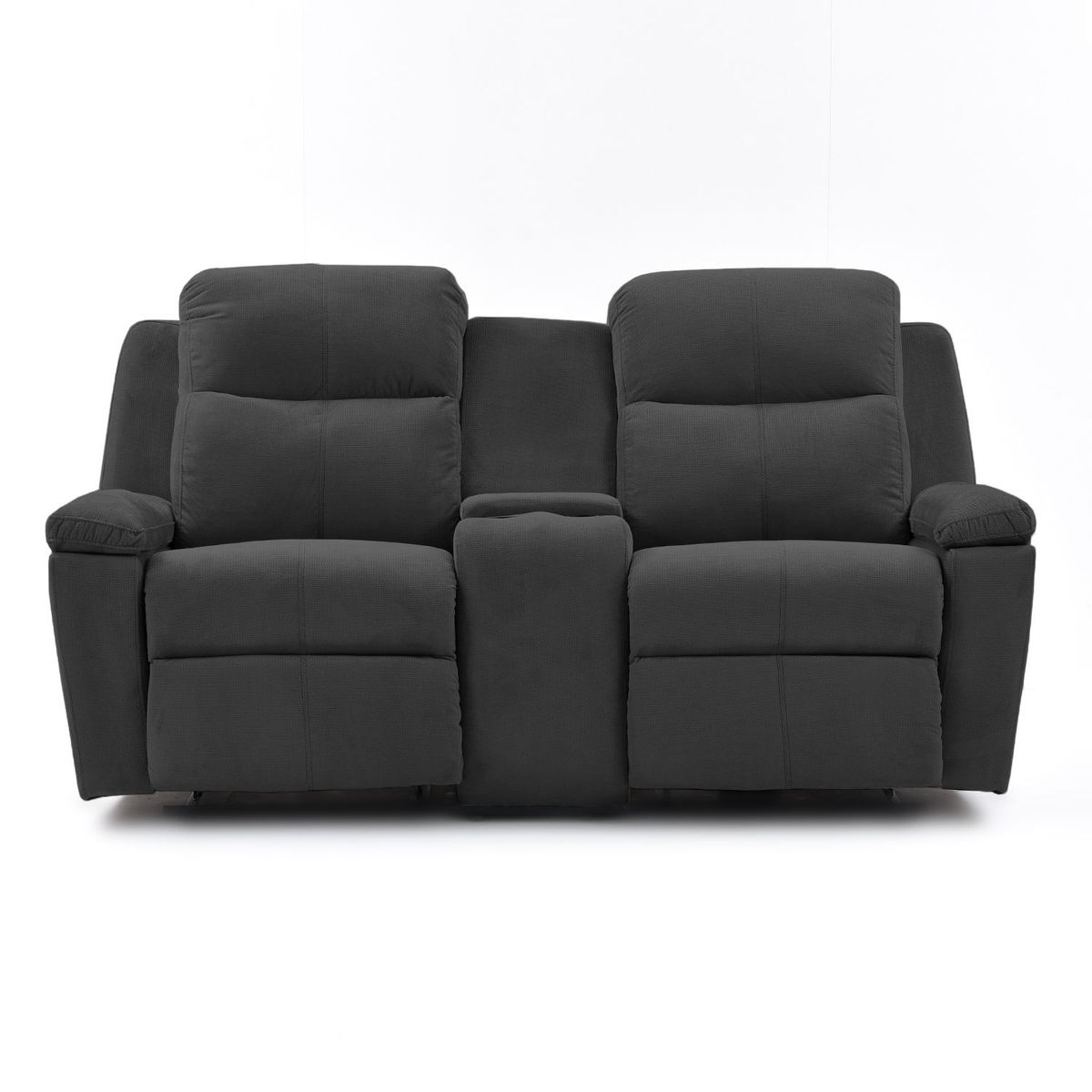 ELITE LIVING - Sofá Reclinable Moderno Microfibra 2 Puestos Mecánico Marsella 180 x 100 x 80 cm Azul Elite Living - Mueble