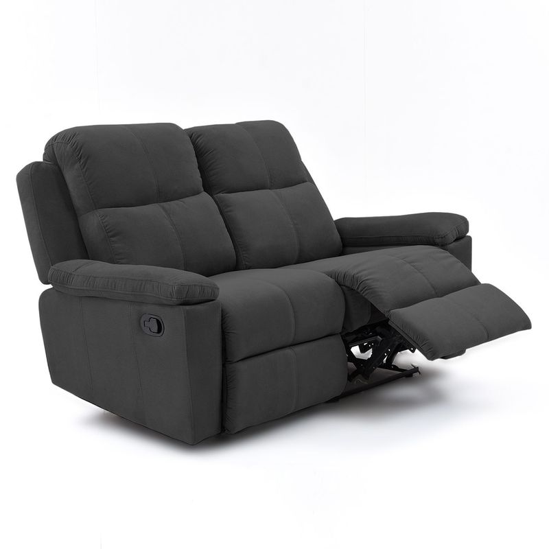 ELITE LIVING - Sofá Reclinable Moderno Microfibra 2 Puestos Marsella 150 x 100 x 80 cm Elite Living - Mueble