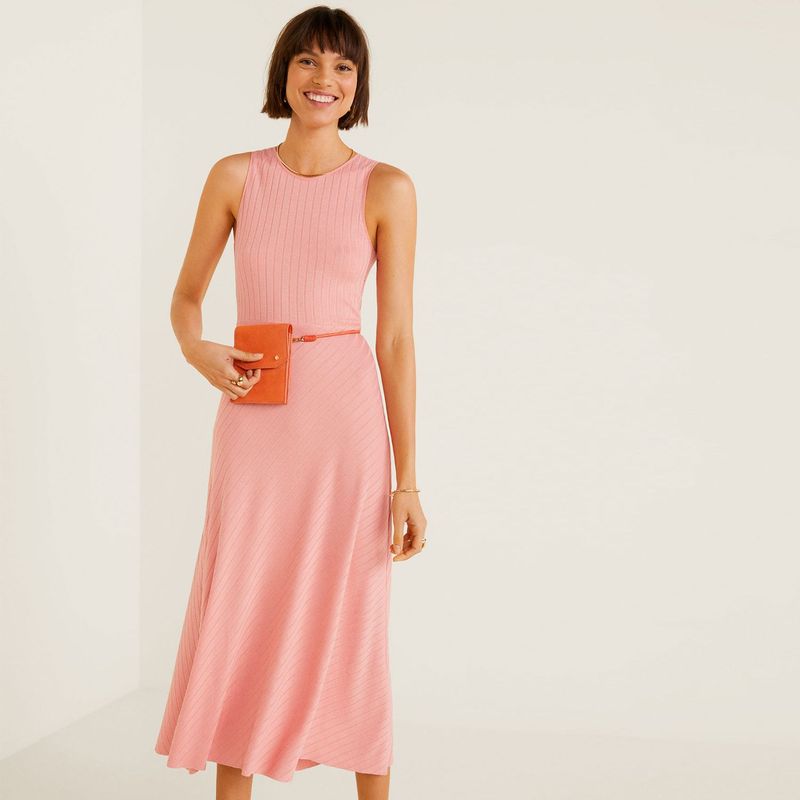 MANGO - Vestido Chicle Largo