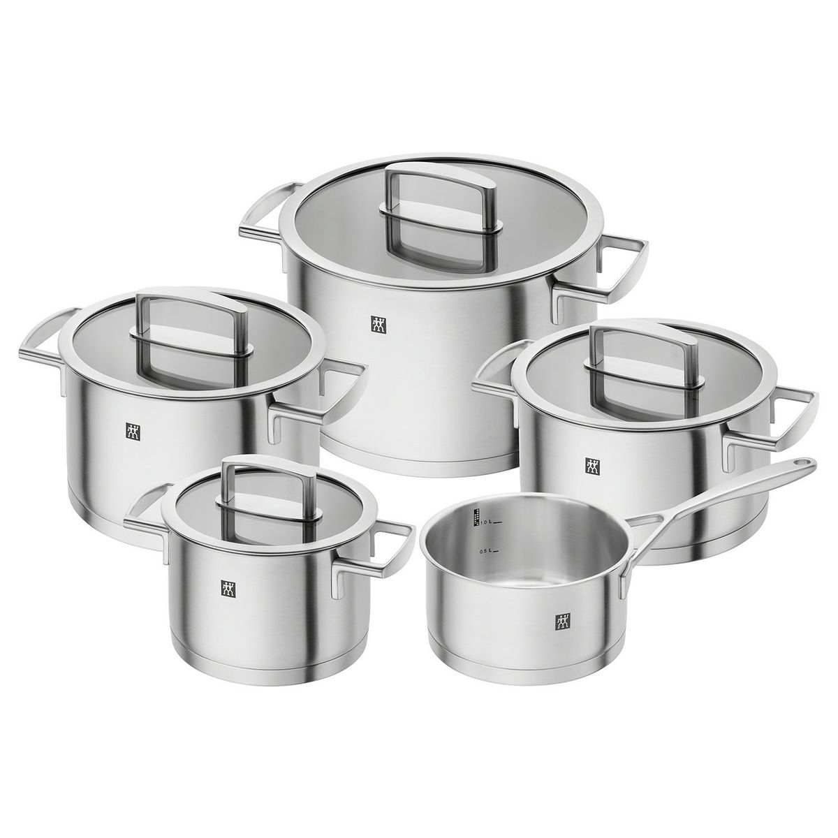 ZWILLING - Batería Vitality x5 Ollas 4 Tapas