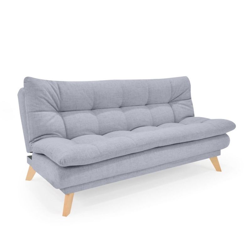 MICA - Sofá Cama Moderno en Poliéster 3 Puestos Zúrich 180 x 91 x 90 cm Mica