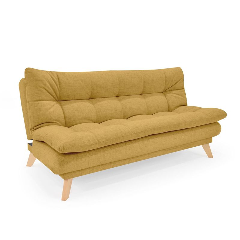 MICA - Sofá Cama Moderno en Poliéster 3 Puestos Zúrich 180 x 91 x 90 cm Mica
