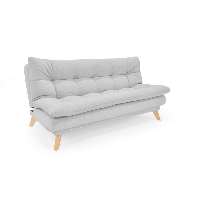 MICA - Sofá Cama Moderno en Poliéster 3 Puestos Zúrich 180 x 91 x 90 cm Mica