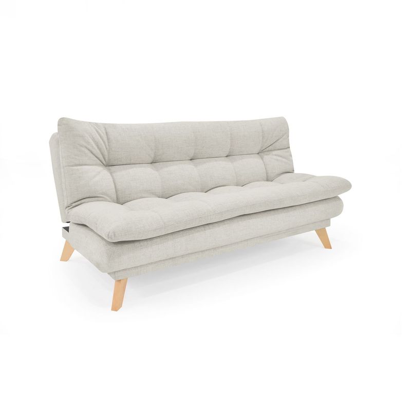 MICA - Sofá Cama Moderno en Poliéster 3 Puestos Zúrich 180 x 91 x 90 cm Mica