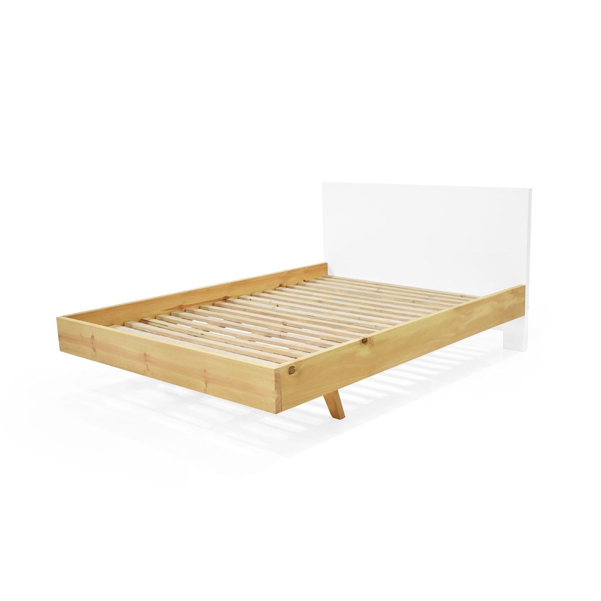 MICA - Cama para Colchón Doble Moderna en Madera 197 x 146 cm Mica