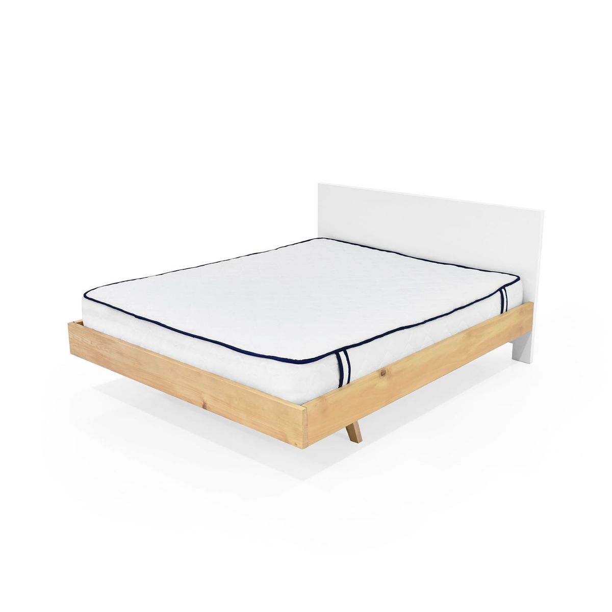 MICA - Cama para Colchón Queen Moderna en Madera 197 x 166 cm Mica