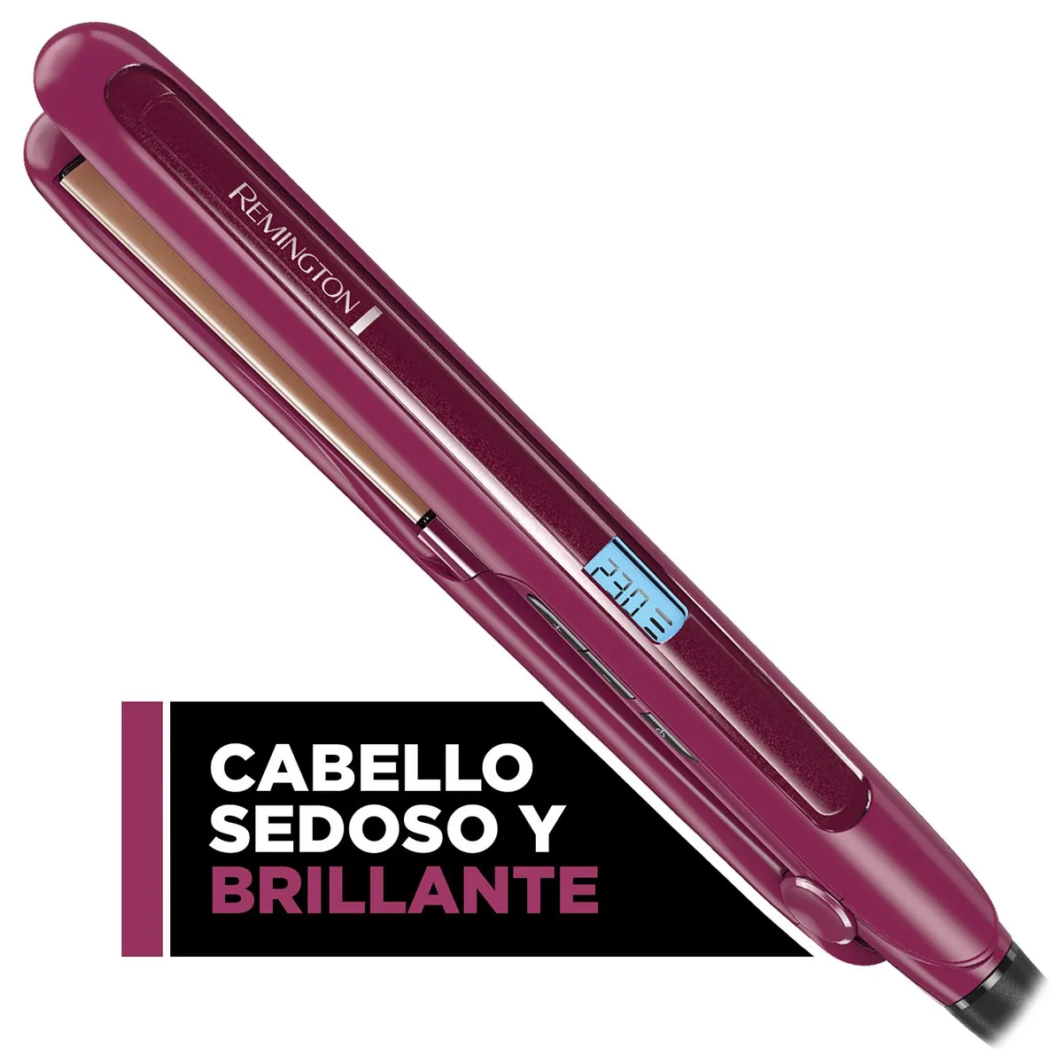 REMINGTON - Plancha para cabello Remington Triple Infusion, plancha alisadora para el pelo con placas en cerámica | Control de temperatura digital
