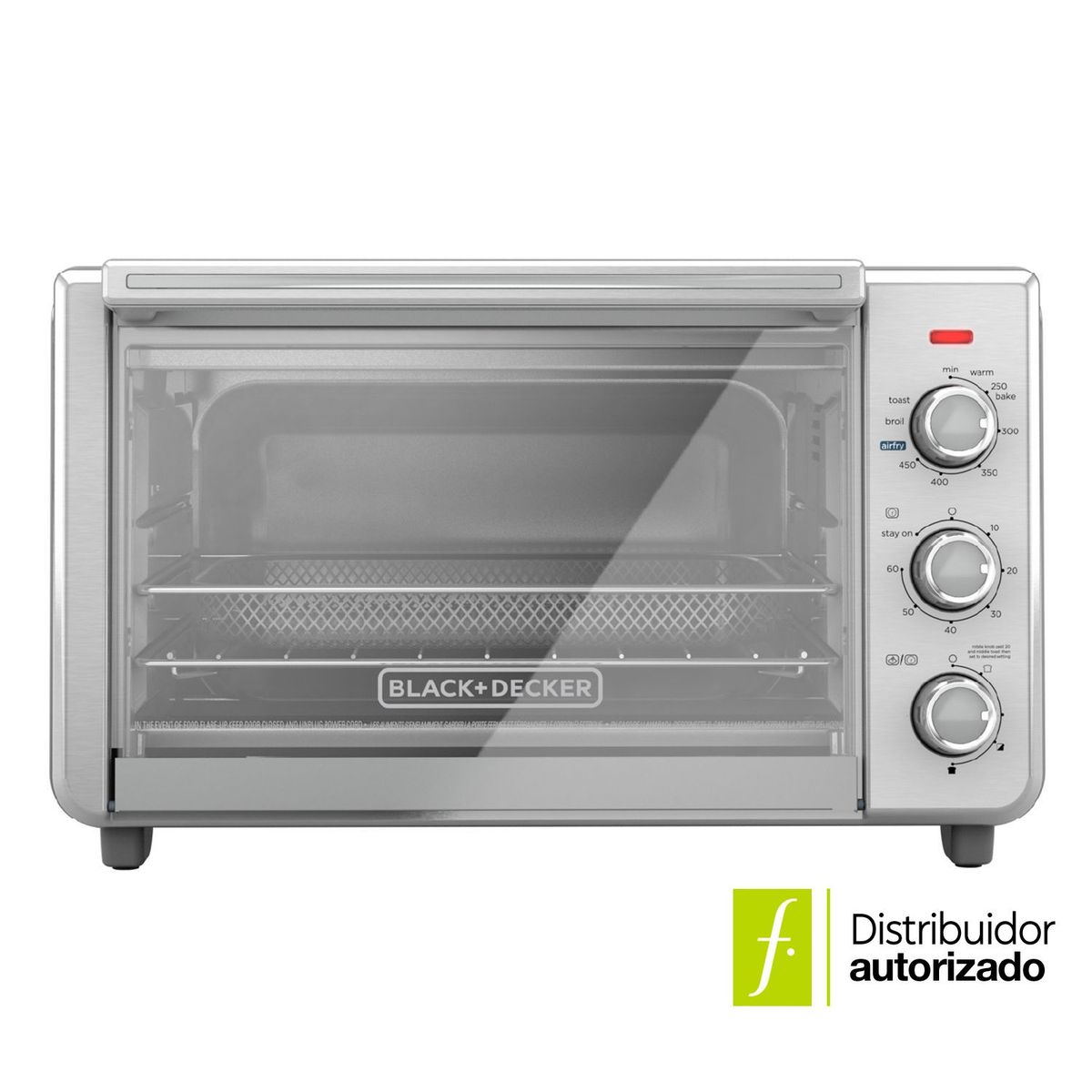 BLACK+DECKER - Horno Tostador BLACK+DECKER TO3217SS 22 Litros Gris