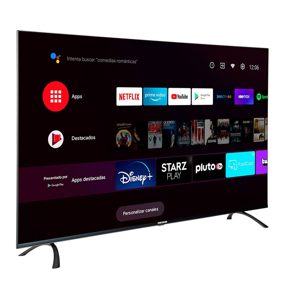 CHALLENGER - Televisor Challenger 43 pulgadas LED Full HD Smart TV