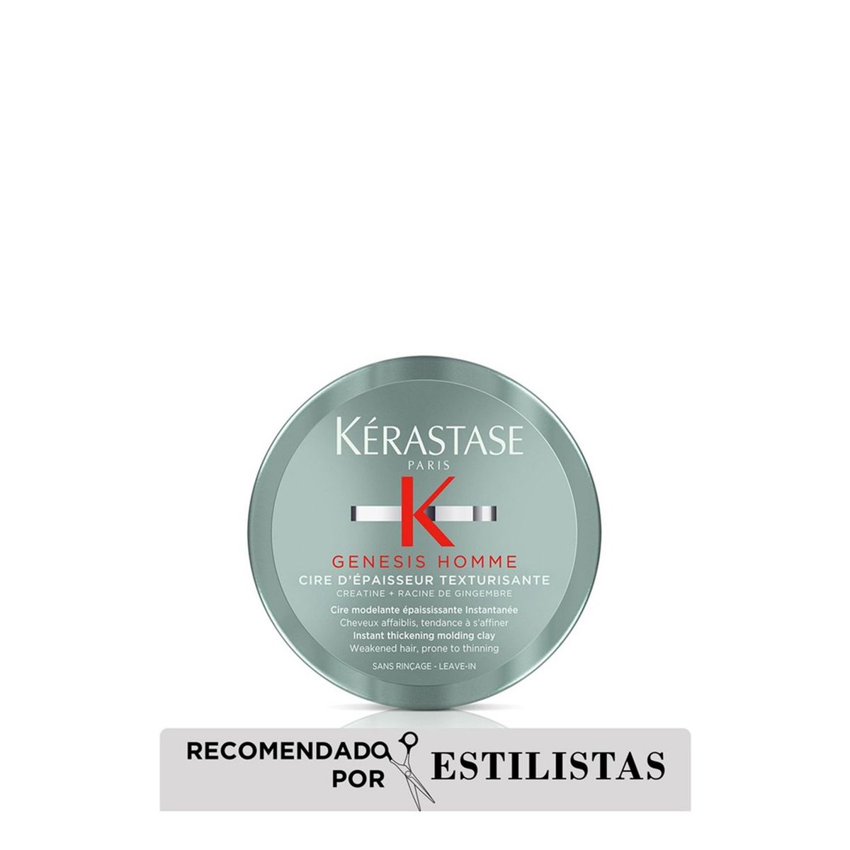 KERASTASE - Cera moldeadora Kérastase Genesis Homme Cire D'Épaisseur engrosamiento instantáneo  75ml