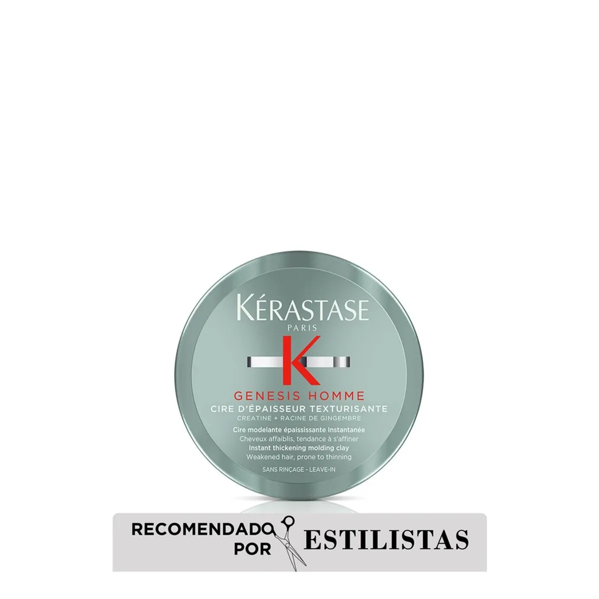 KERASTASE - Cera moldeadora Kérastase Genesis Homme Cire D'Épaisseur engrosamiento instantáneo  75ml
