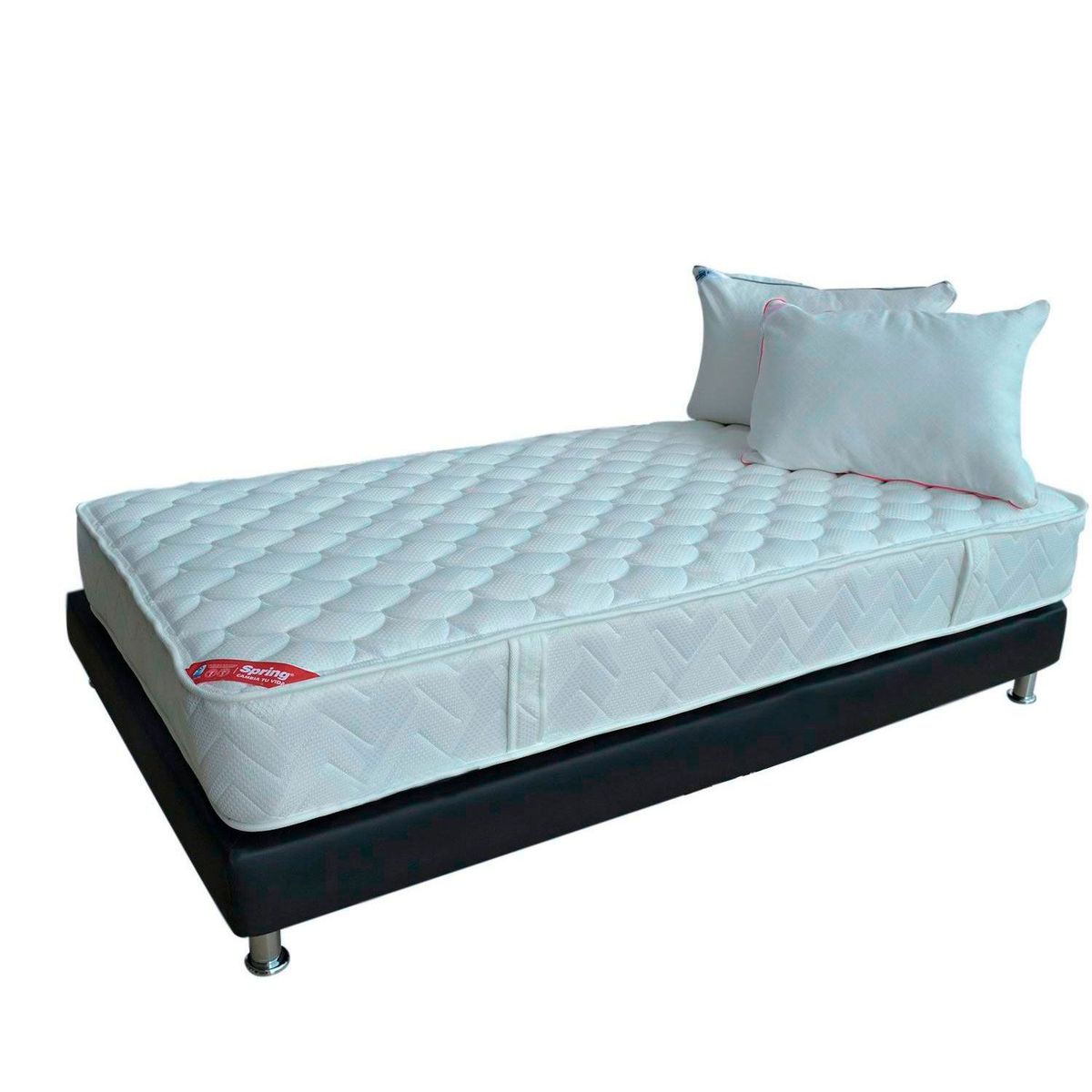 COLCHONES SPRING - Colchón con basecama Doble Espuma Harmony Td1 140 x 190 cm + almohada Colchones Spring