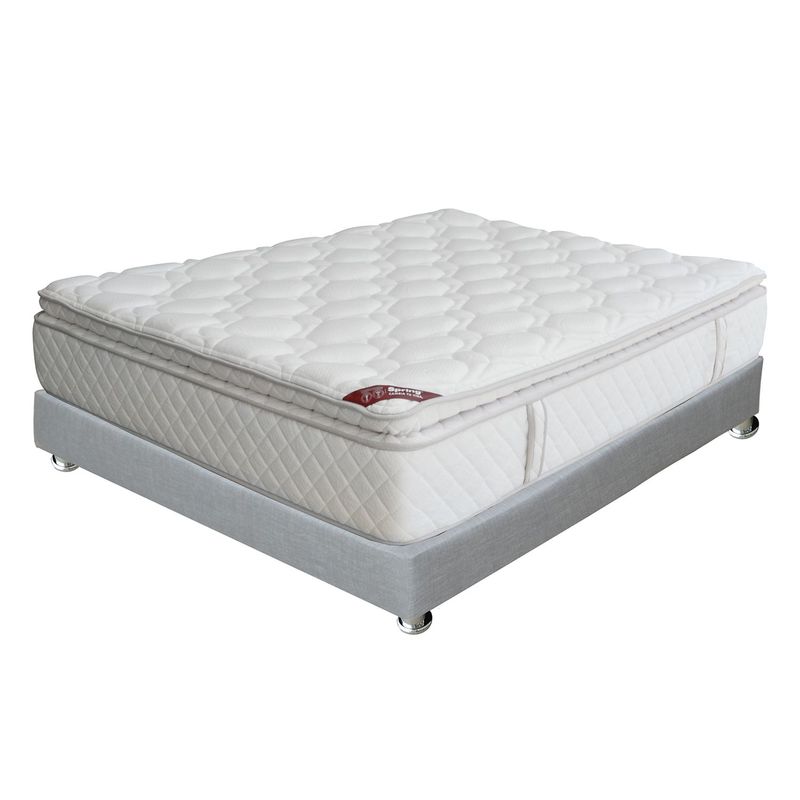 COLCHONES SPRING - Colchón con basecama Doble Espuma Evolution 140 x 190 cm + Protector Colchones Spring