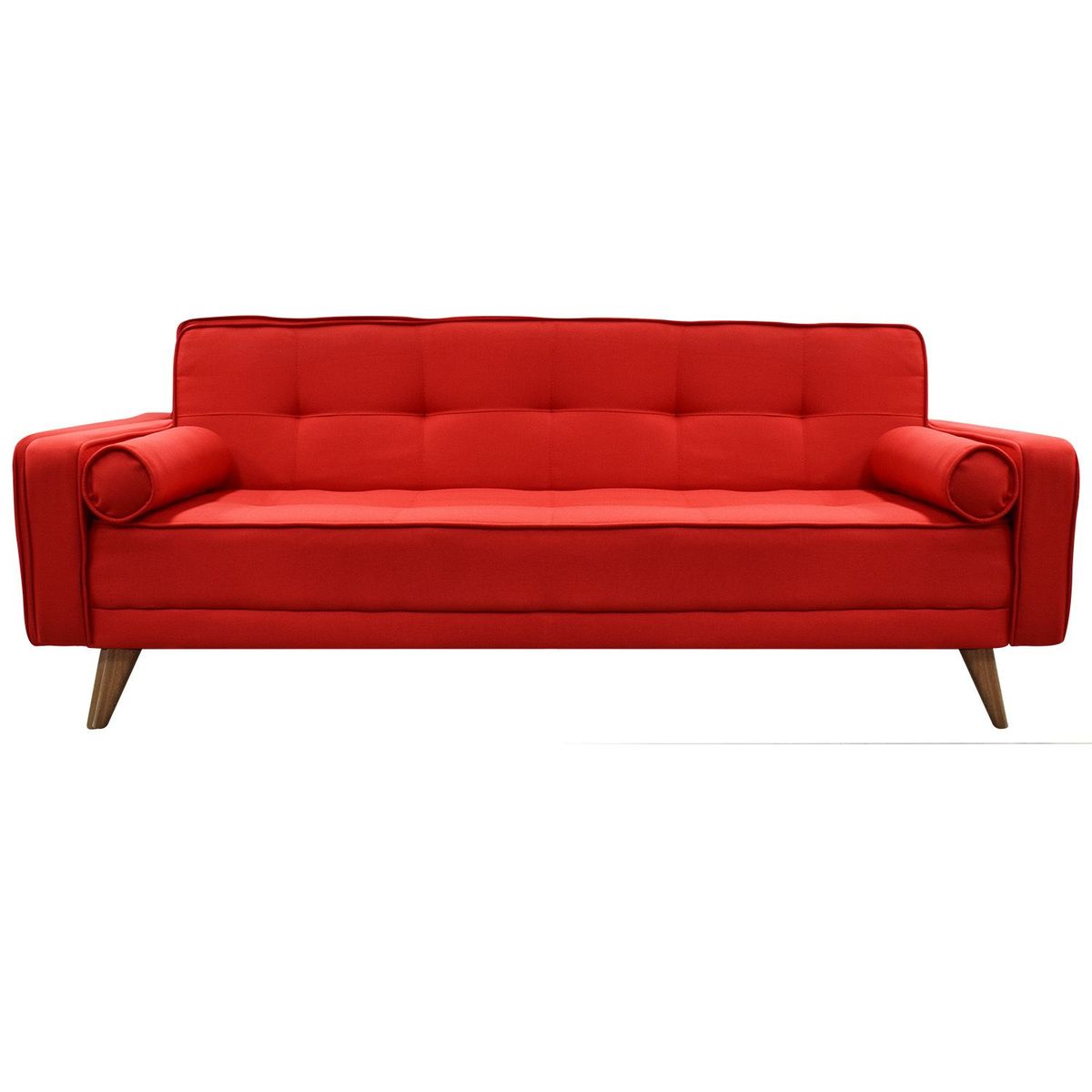 MICA - Sofá Cama Moderno en Tela 3 Puestos Jack 180 x 90 x 90 cm Mica