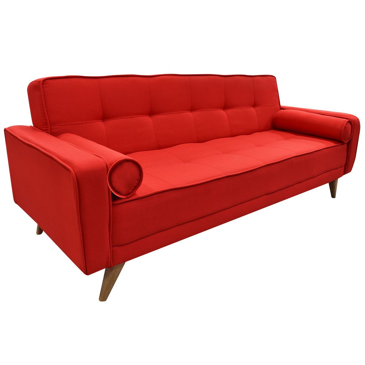 MICA - Sofá Cama Moderno en Tela 3 Puestos Jack 180 x 90 x 90 cm Mica