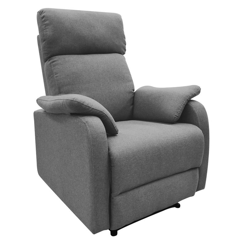 ELITE LIVING - Silla Reclinable Moderna 1 Puesto en Microfibra Mecánica Velvet 82 X 107 X 95 cm Elite Living
