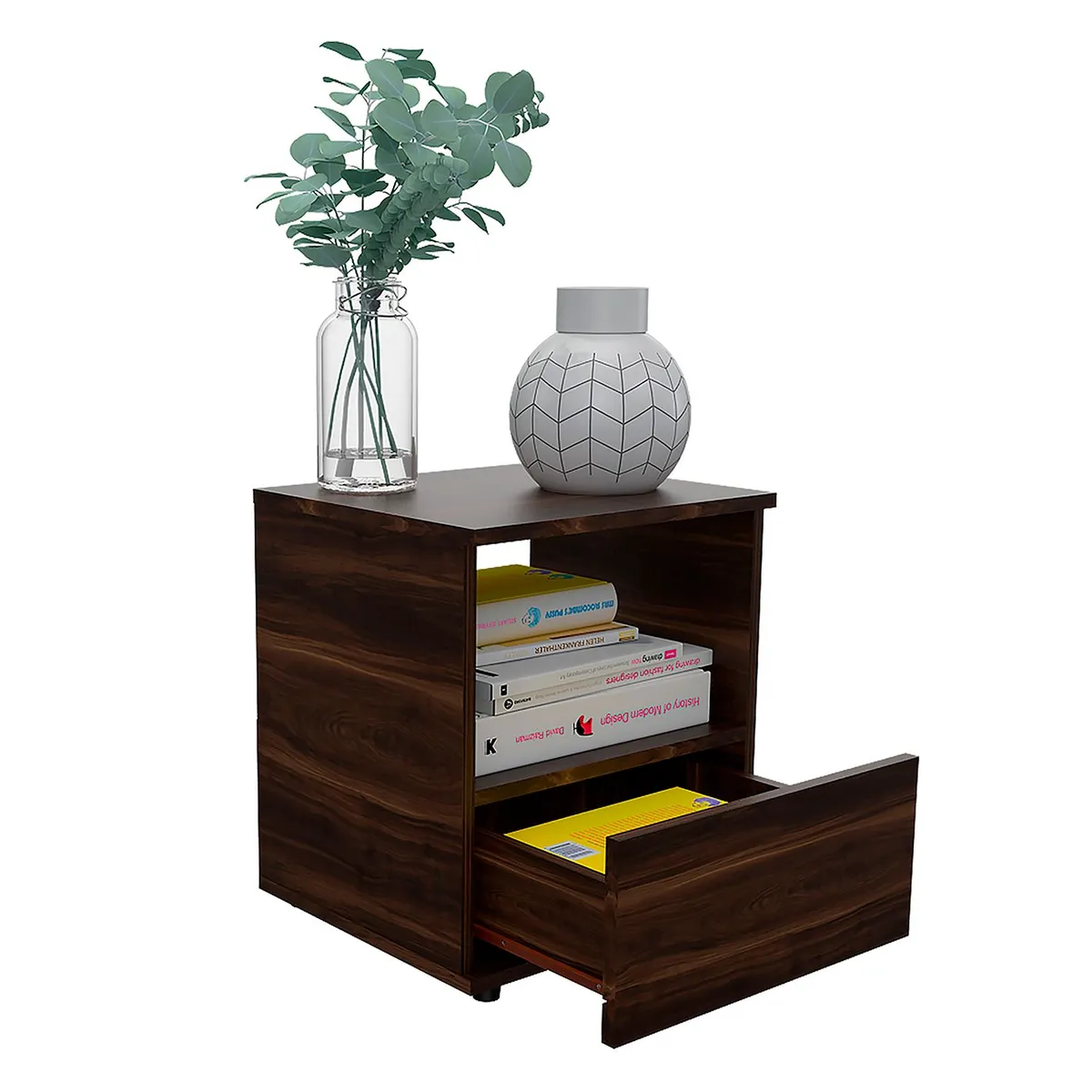 RTA MUEBLES - Mesa de Noche Moderna de 1 Cajón 45 x 40 x 356 cm RTA Muebles