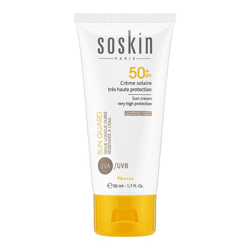 SOSKIN - Protector Solar Soskin SPF50+ Sun Cream Very High Protection Rich Para Pieles Secas y Sensibles 50 ml