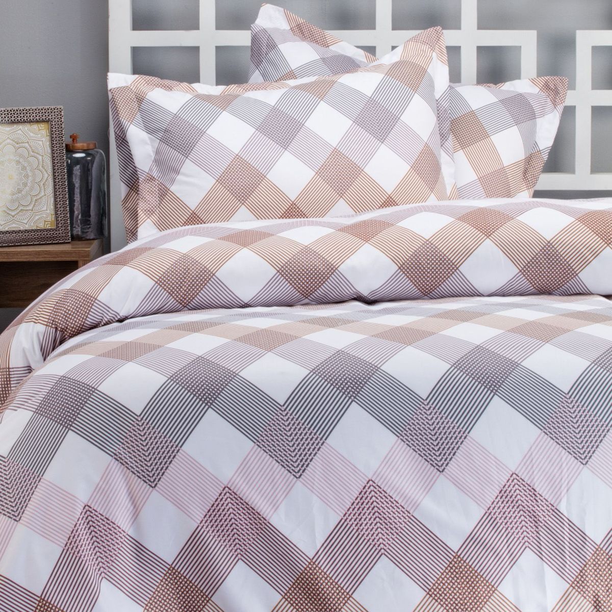 BRISSA - Edredón Microfibra Zigzag