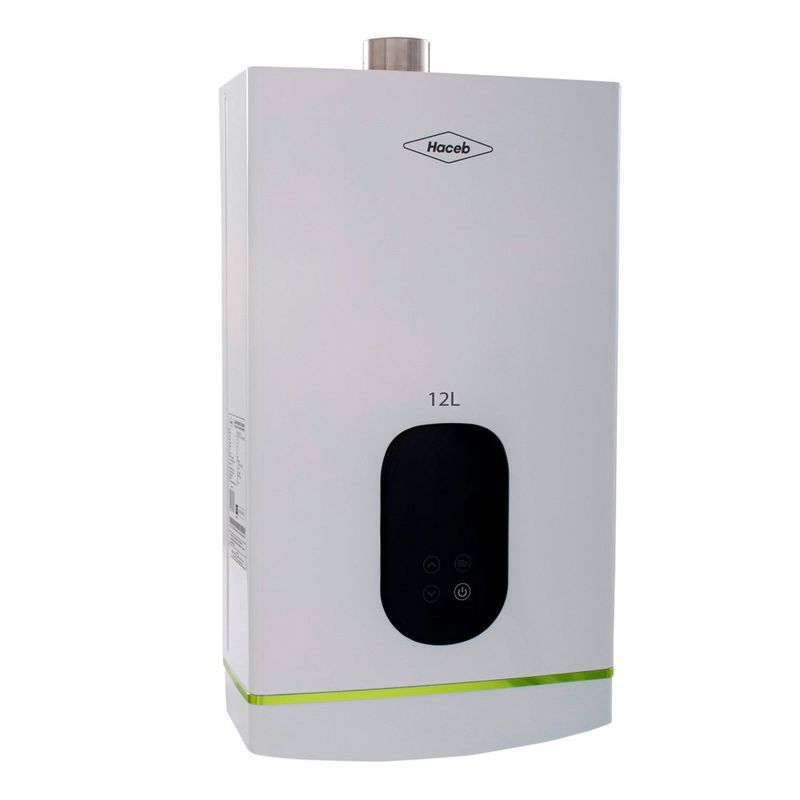 HACEB - Calentador Modulante Coral 12 lt Haceb Gas Natural Tiro Forzado Blanco