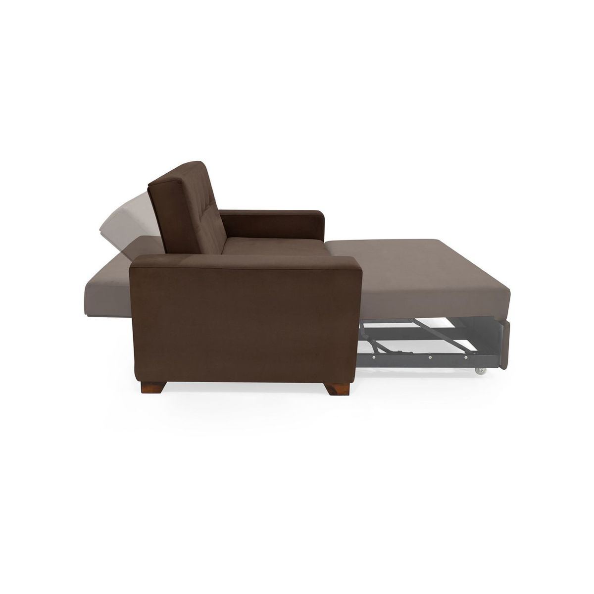 MICA - Sofá Cama Moderno en Poliéster 2 Puestos Hungría 160 x 86 x 87 cm Mica