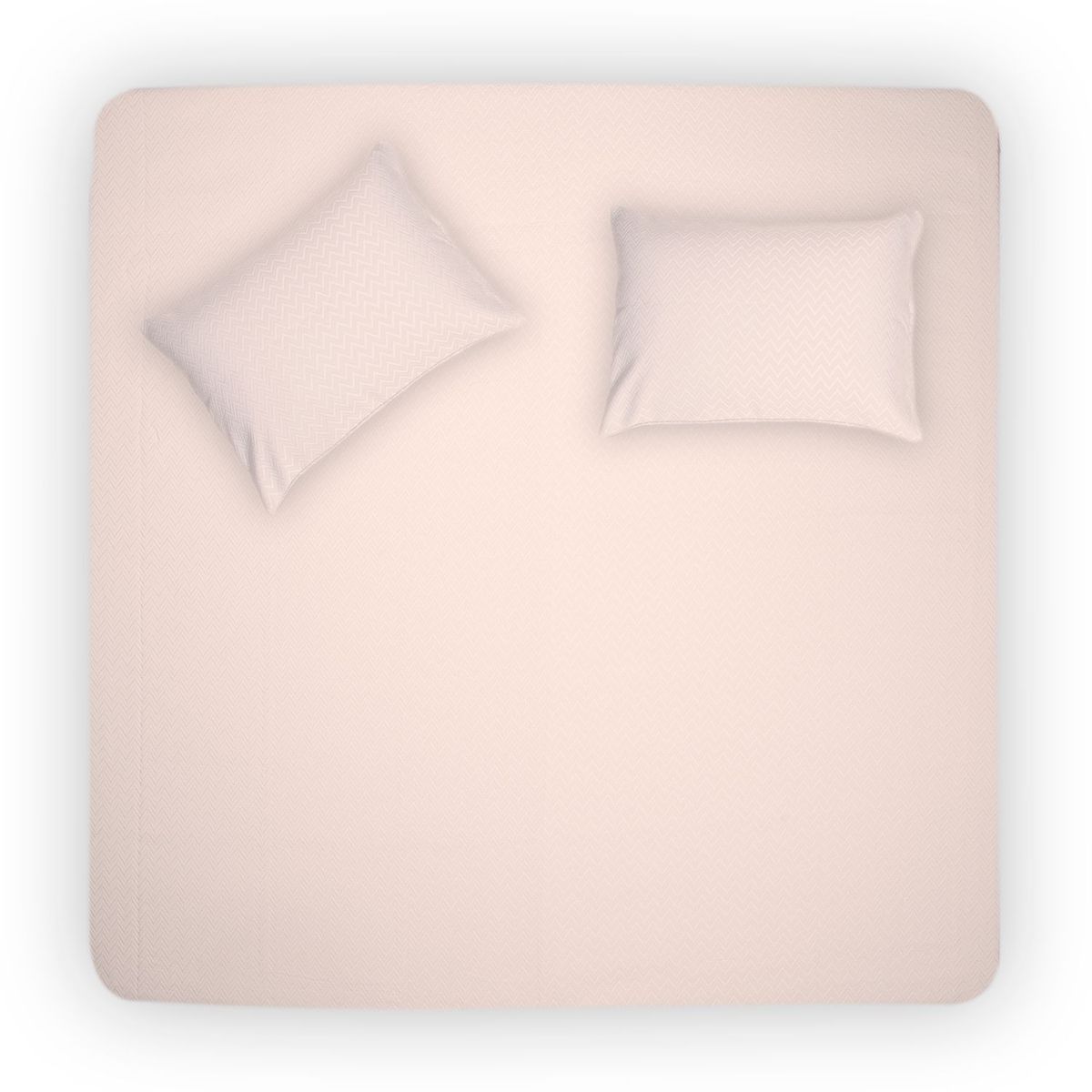 KAMUCHY - Cubrelecho Liso de Polialgodón Zigzag Kamuchy