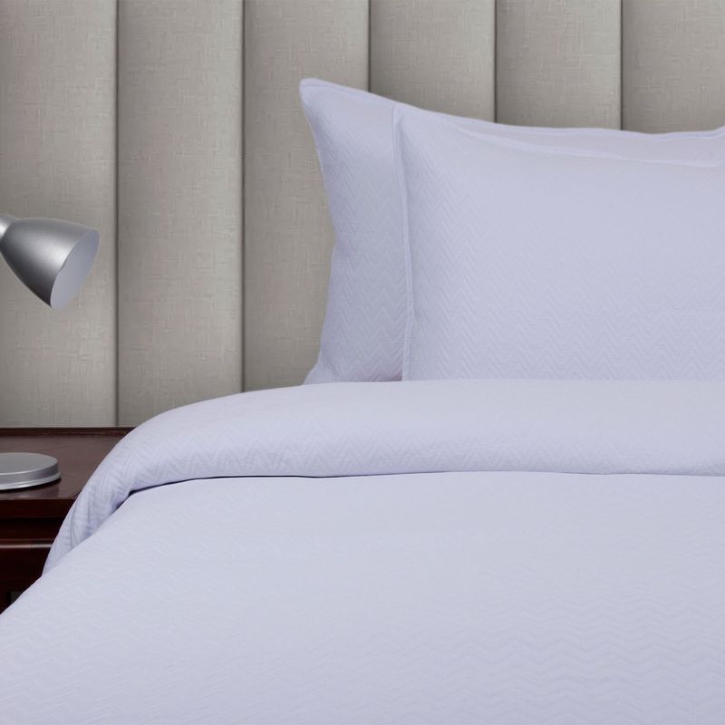 KAMUCHY - Cubrelecho Jacquard Blanco