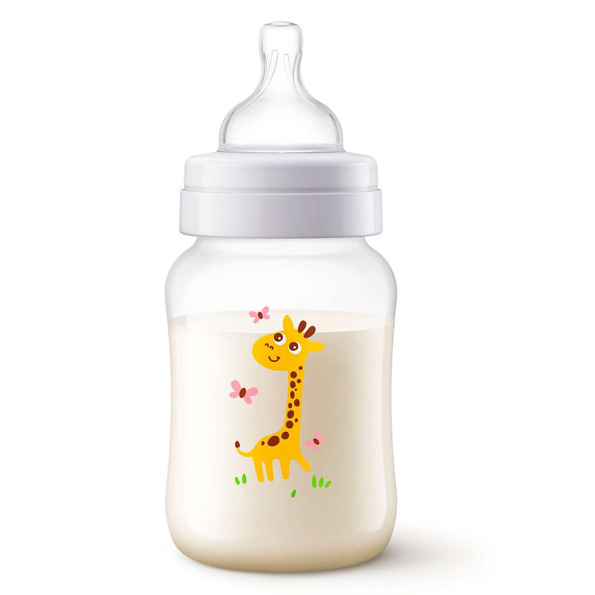 AVENT - Tetero Anti Cólicos 9 Oz Jirafa